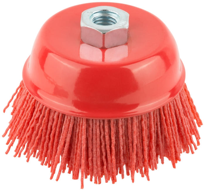 Фото Корщетка-чашка нейлоновая, гайка М14, Профи 100 мм FIT