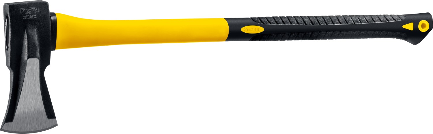 Фото Топор-колун кованый с двухкомпонентной фиберглассовой рукояткой STAYER 2/2,8 кг, 680 мм 20623-20_z01