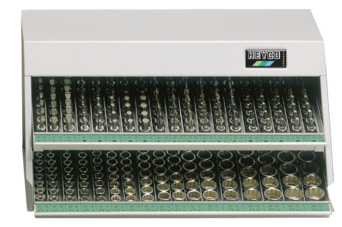 Фото 40-88-M/AF Полка комбинированная с торцевыми головками, 3/8, 314 пр.