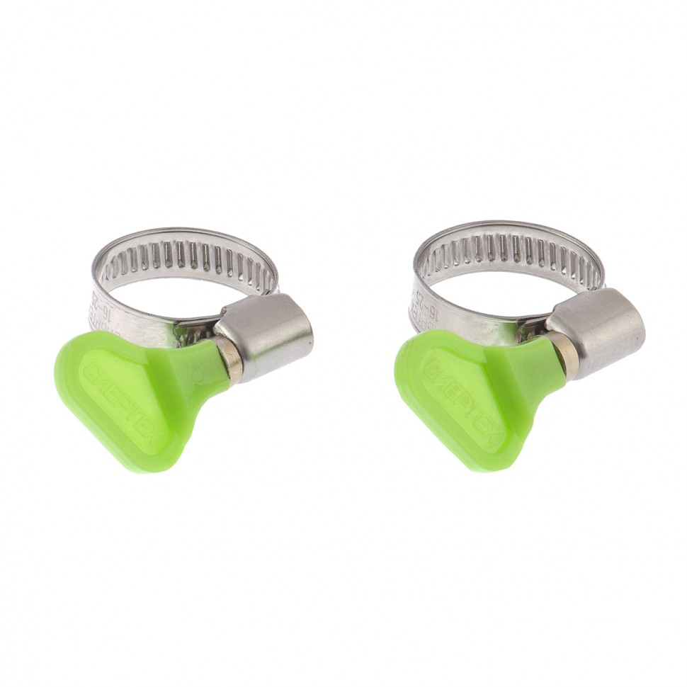 Фото Хомуты мет. элемент крепления с формой ключа 16-25 мм, 2 шт Сибртех