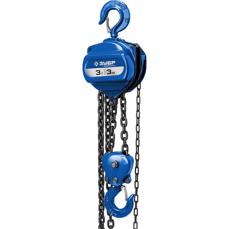 Фото Тали цепные шестеренные 43081_z01 Зубр 43081-3