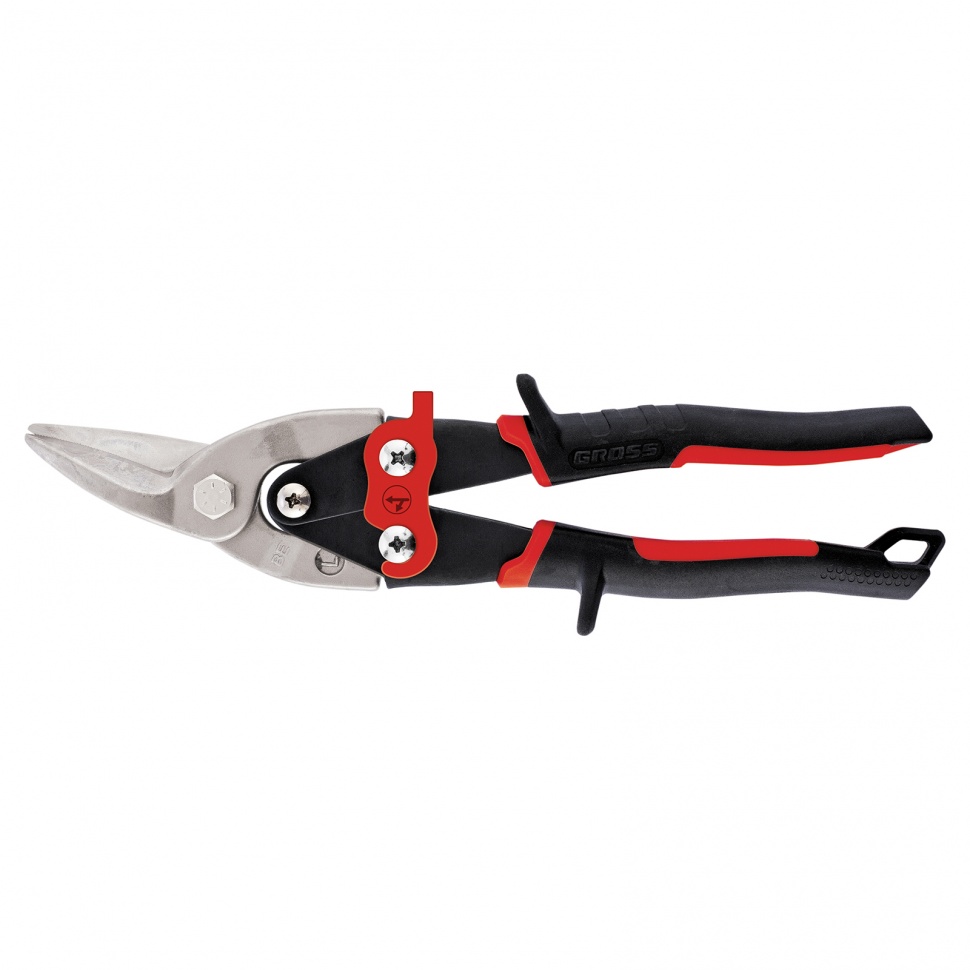 Ножницы по мет. "Piranha", 250 мм, прямой и левый рез, сталь СrMo, Gross