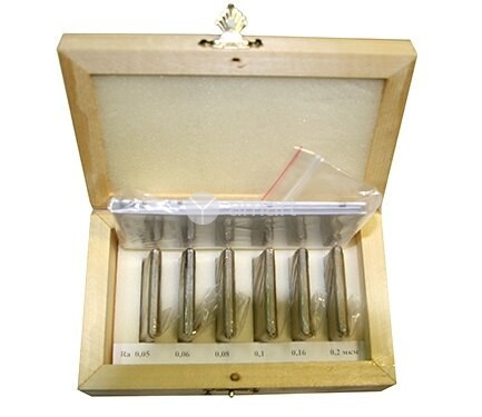 Фото Набор образцов шероховатости поверхности (ФЦ) из 6 шт, Ra (25.0 - 0.8), ЧИЗ, ГОСТ 9378-93