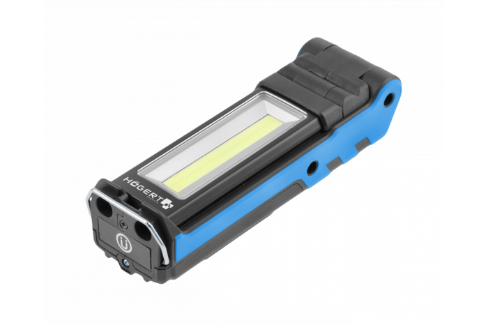 Фото Фонарь светодиодный, раскладной, 400 люмен, магнит, USB HOEGERT