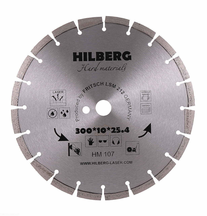 Диск алмазный отрезной 300*25,4 Hilberg Hard Materials Лазер