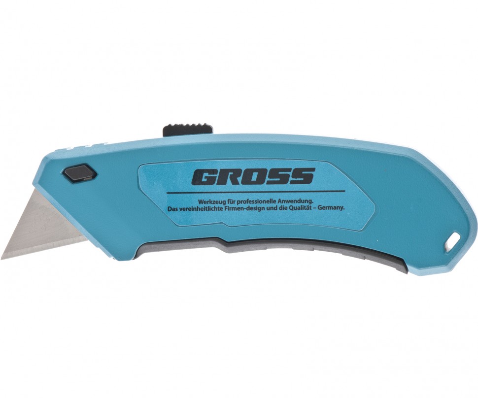 Нож, 130 мм, алюм. корп., выдвижное трап. лезвие 18 мм (SK-5), 4 лезвия Gross