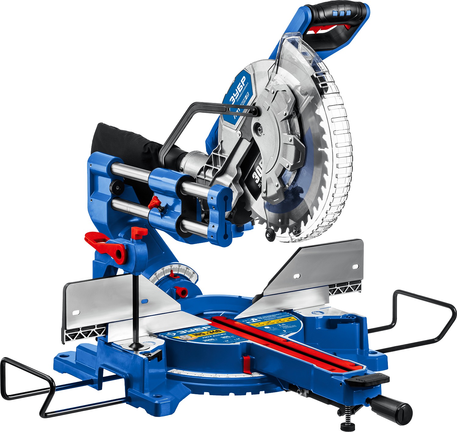 Фото Пила торцовочная с протяжкой ППТ-305-П Профессионал ЗУБР 2000 Вт, 305х30 мм