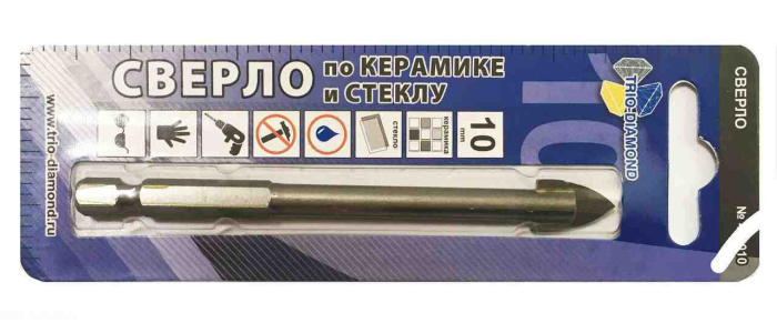 Фото Сверло по керамике и стеклу 10мм