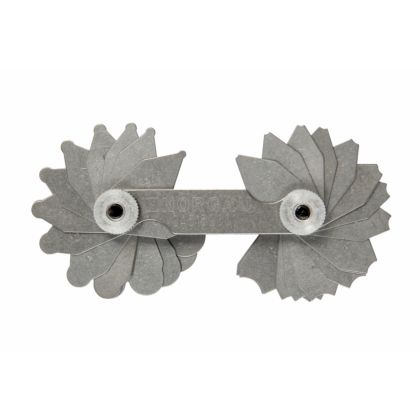 Фото Шаблоны радиусные (34 щупа в наборе, 17 радиусов) Norgau