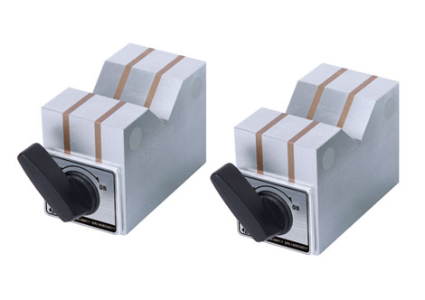 Призма пов. и разм. 70х 40х 50 для валов ø6-46 мм магнитная 8кгс (2 шт), INSIZE