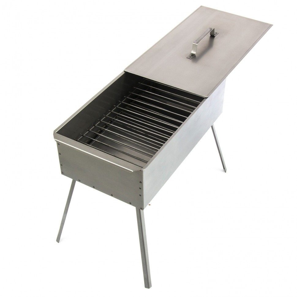 Коптильня двухъярусная 500 x 270 x 175 мм, 0,8 мм, с поддоном, Россия Camping Palisad