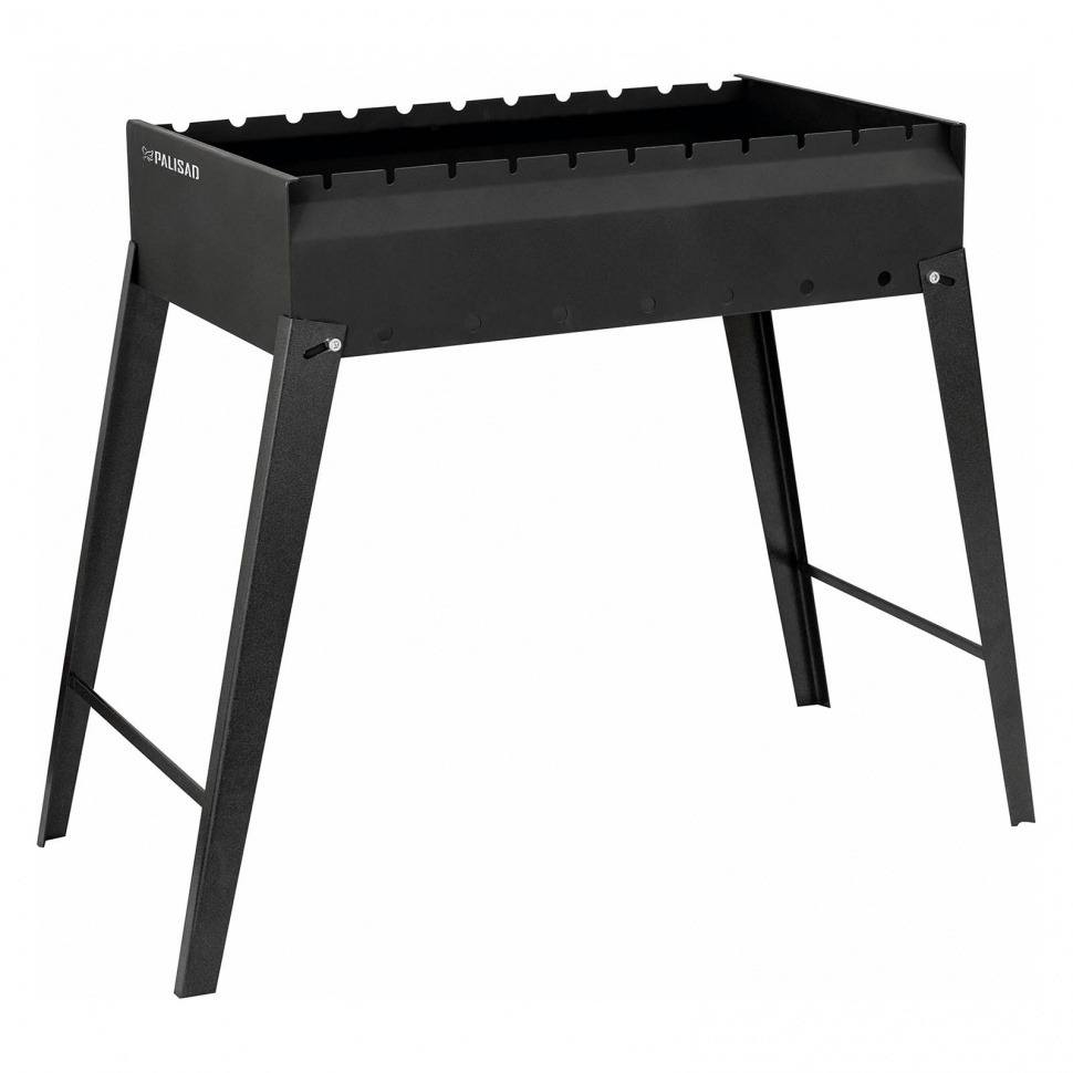 Фото Мангал сварной, 605 х 375 х 138/640 мм, сталь 2 мм, Camping Palisad