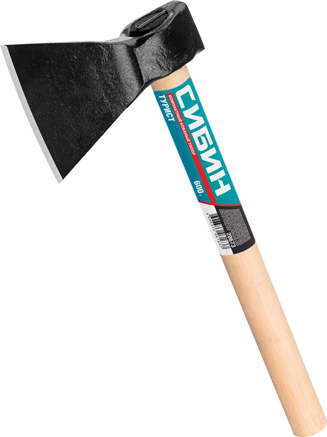 Фото Топор СИБИН 600/800 г, кованый с округлым лезвием 20673