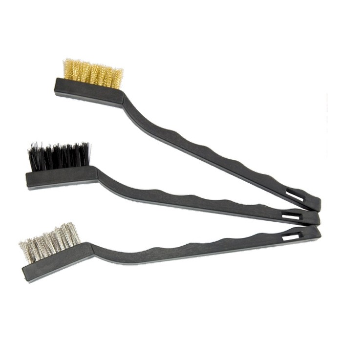 Фото Набор щеток, 3 шт, мет. с пластмассовой ручкой, малые Matrix