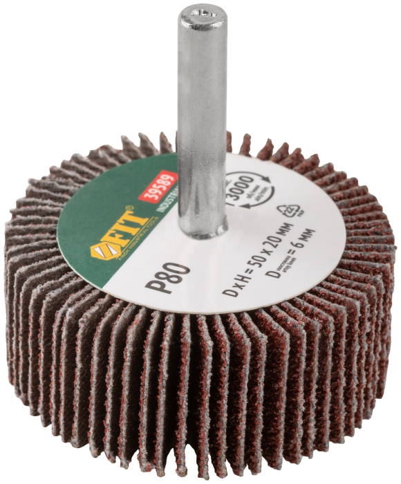 Фото Диск лепестковый для дрели радиальный 50х20х6 мм Р 80 FIT