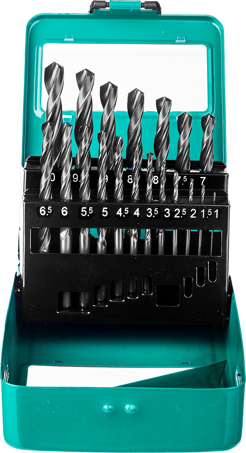 Набор сверл по металлу СИБИН 19 шт. (1-10 мм), класс В, 29610-H19