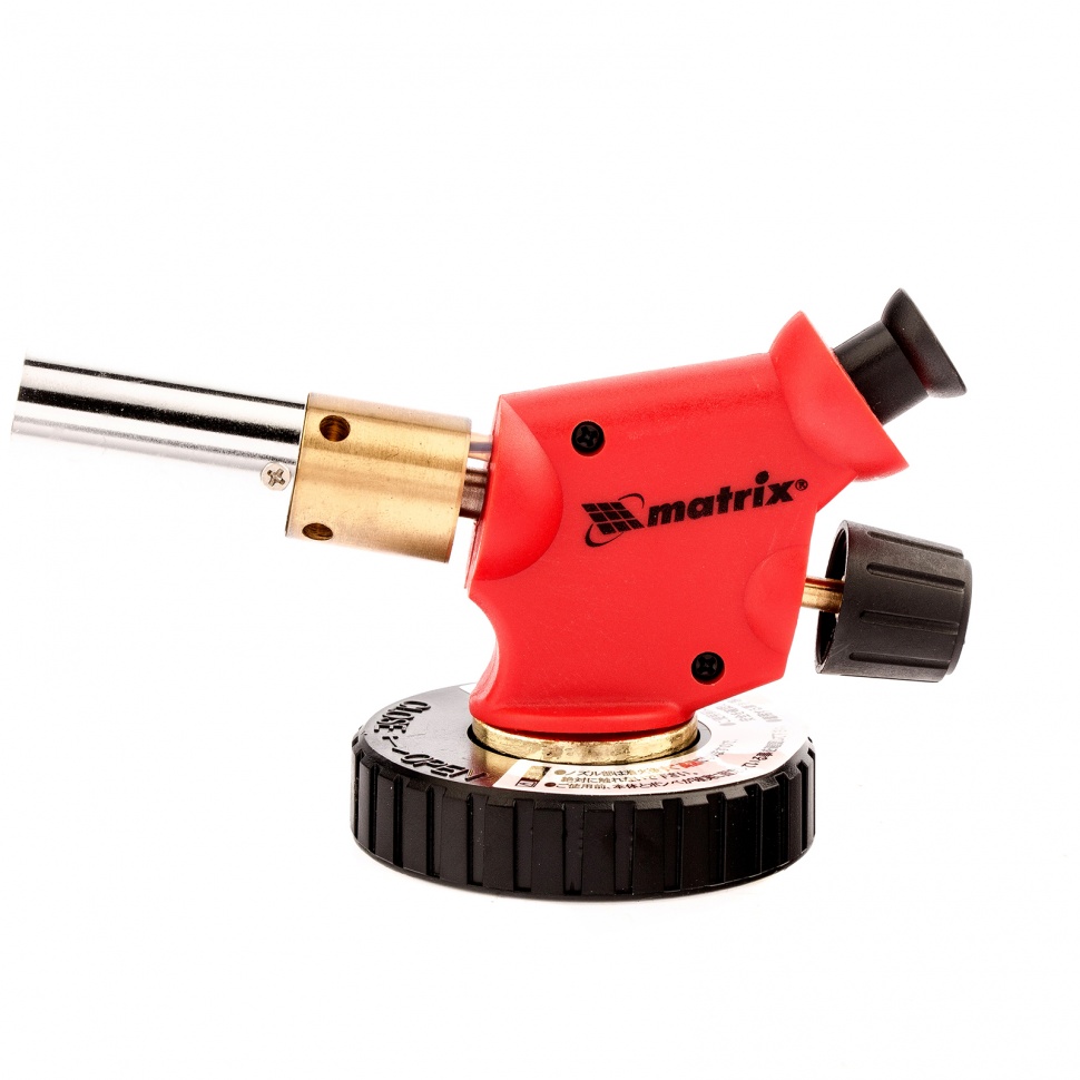Фото Профессиональная горелка на бутановый баллон, пьезоподжиг, расширенное сопло Matrix