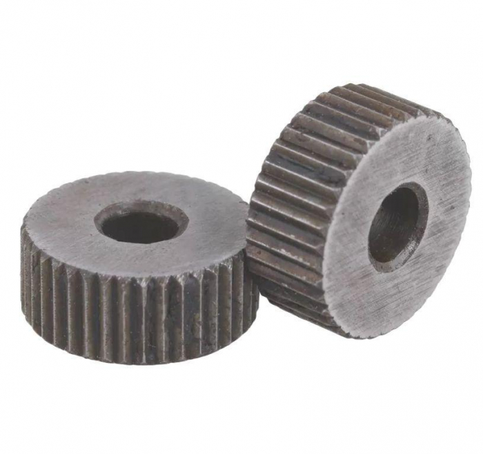 Фото Ролик для накатки прямого рифления 20х9х8мм 1,2 мм х 70°