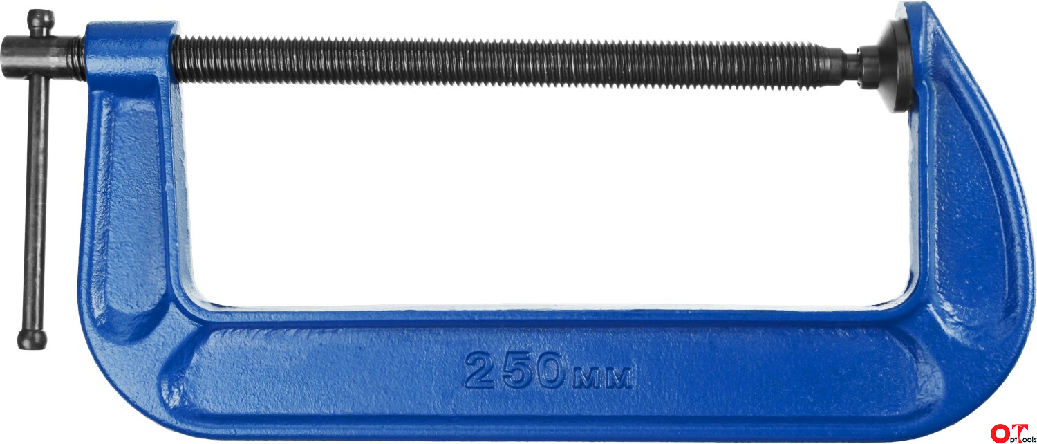 Струбцина слесарная G-образная 250 мм (10") тяжелая
