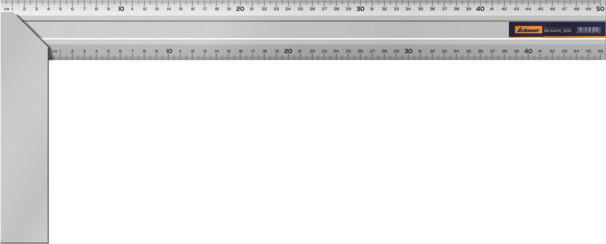 Упорный угольник с градуировкой с двух сторон 500 мм