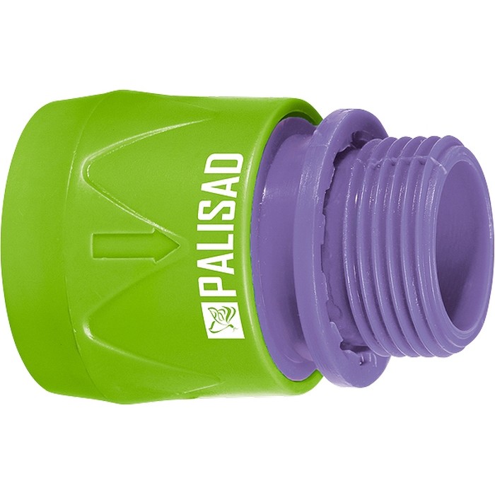 Фото Соединитель пластмассовый, быстросъемный, внешняя резьба 3/4 Palisad