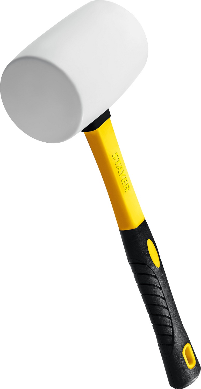 Фото STAYER 900 г, Киянка резиновая белая с фиберглассовой ручкой 20533-900 Professional