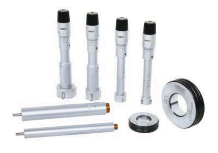 Набор нутромеров НМ 4 шт. (20-25 мм/25-30 мм/30-40 мм/40-50 мм) трехточечные INSIZE