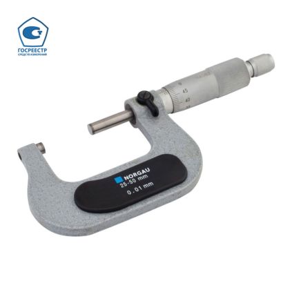 Фото Микрометр гладкий 25-50 мм, тип NM, Norgau