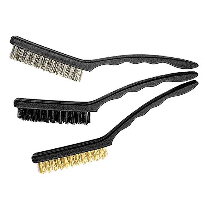 Набор щеток, 3 шт, мет. с пластмассовой ручкой, большие Matrix