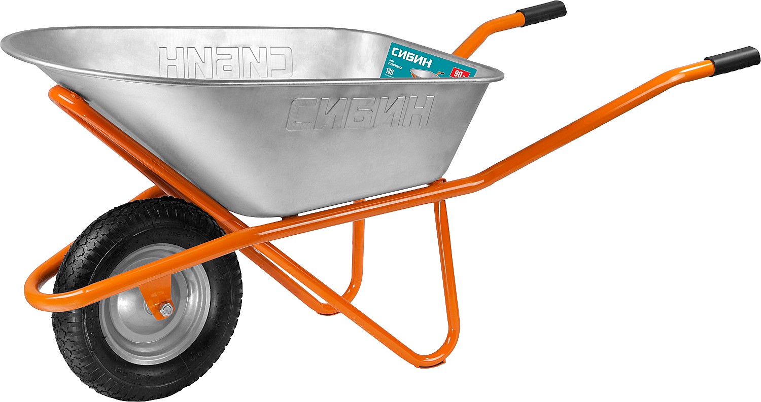 Фото Тачка строительная одноколесная СИБИН 180 кг, 90 л, СТ-12 39904_z01