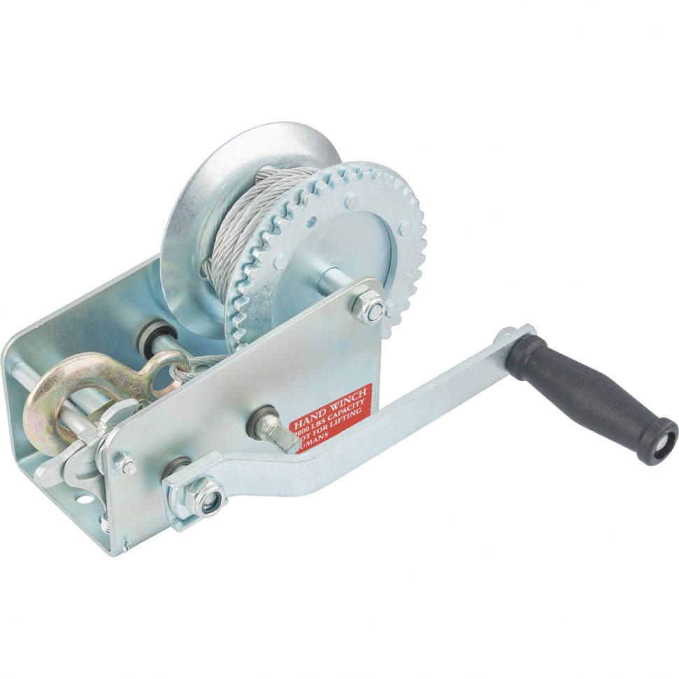 Фото Лебедка шестеренчатая, тяга 0,8 т, тросовая Matrix