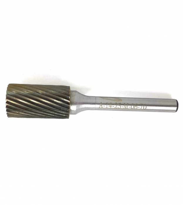 Фото Борфреза цилиндрическая тип А 14х25х6х70 спиральная насечка арт. А14 25М06 Sekira