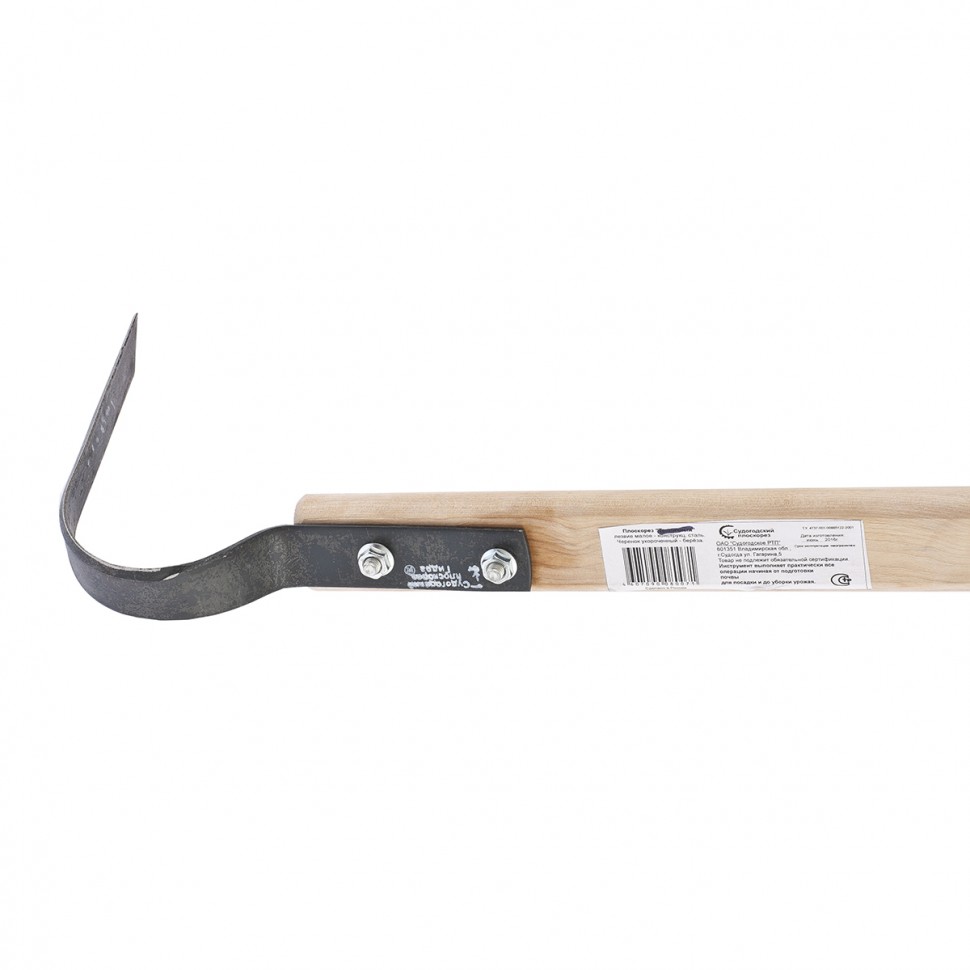 Фото Плоскорез Тепличный , 120 x 885 мм, деревянный черенок, Судогда Россия