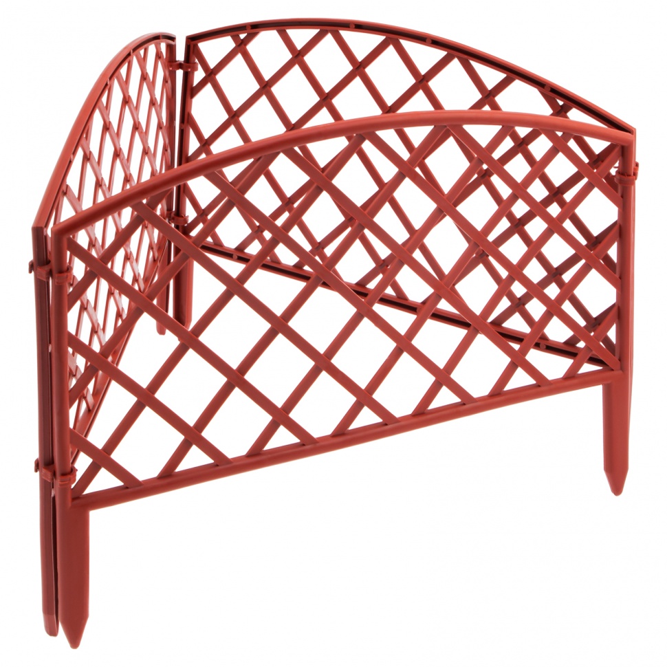 Фото Забор декоративный "Сетка", 24 х 320 см, терракот, Россия, Palisad