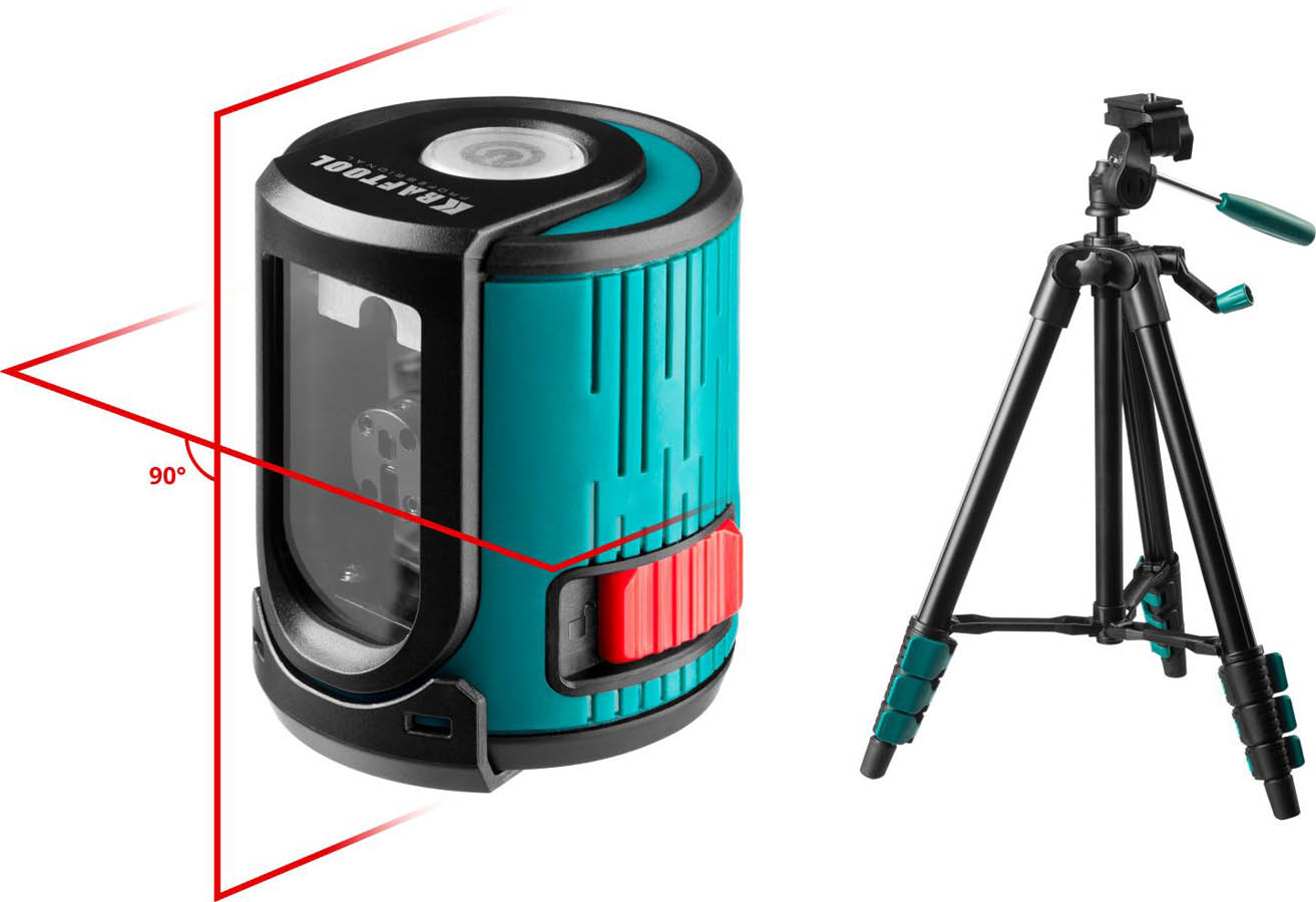 Фото Лазерный нивелир со штативом KRAFTOOL CL-20 3 34700-3 Professional линейный