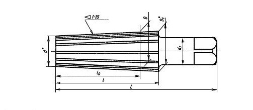 Фото Развертка 75,0 мм, 1:10 для обработки отверстий муфт 2372-0173