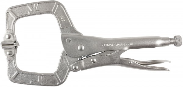 Зажим ручной с фиксацией, С-образный захват, 275 мм, 0-90 мм, Jonnesway