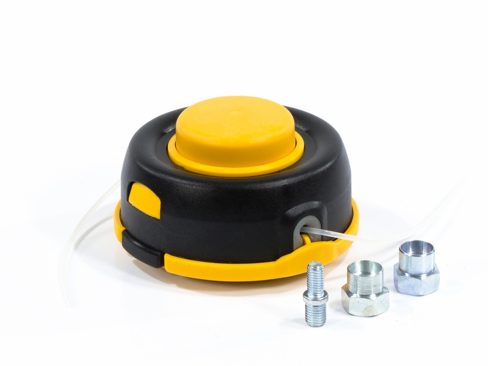 Катушка унив. триммерная, гайка М10, М8, М12, винт М8-М10, лев. резьба, шаг 1,25 мм Denzel