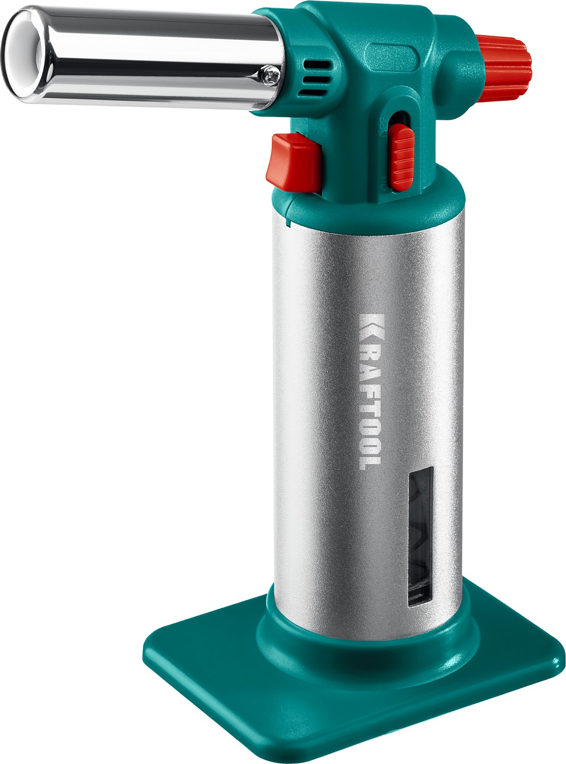 Фото Автономная портативная газовая горелка с пьезоподжигом, KRAFTOOL 1500 °С 55508 BT-33