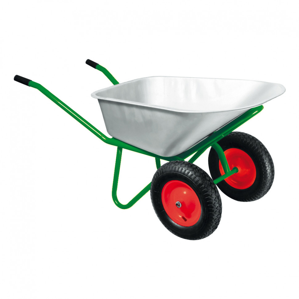 Фото Тачка садово-строительная, 2-х колесная, усил., до 320 кг, объем 100 л Kronwerk