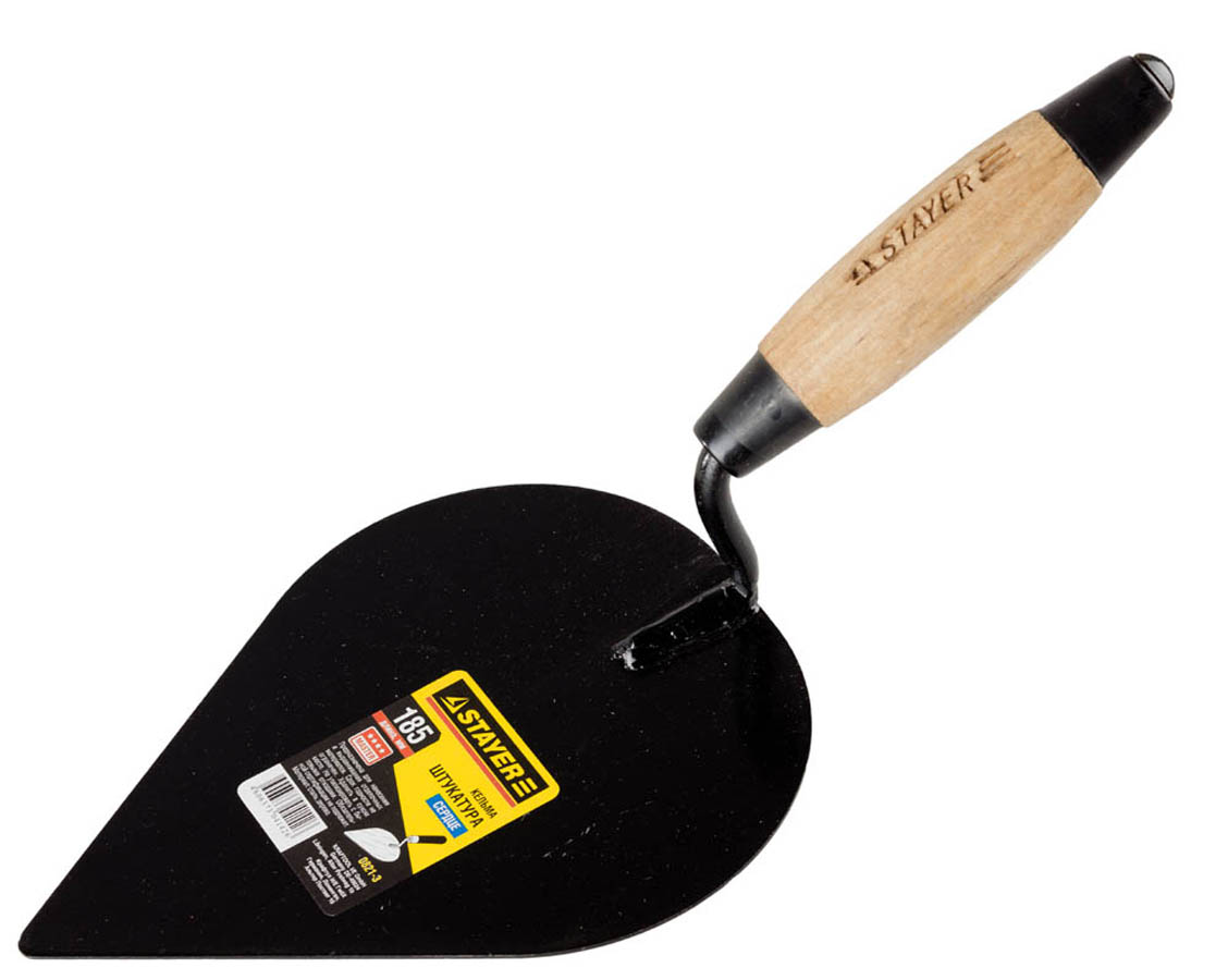 Фото Кельма штукатура STAYER 190 мм, 0821-3 деревянная ручка