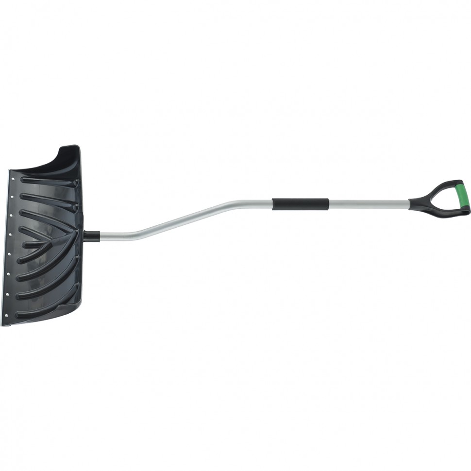 Фото Лопата-движок для уборки снега пластиковая, 615х290х1520 мм, стальной черенок, Palisad