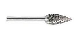 Фото Борфреза гипербола c острой верш. тип G 5х13х3х40 Х-образная нас. арт. G05 13Х03 Sekira