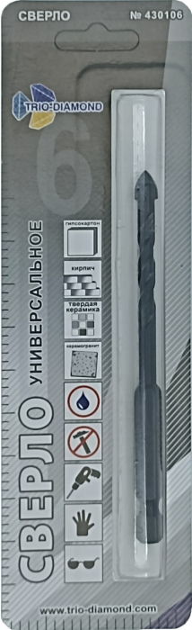 Фото Сверло универсальное 6мм
