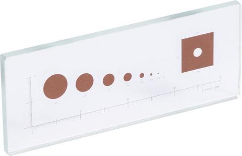 Фото Стеклянн. эталон с протоколом испытаний 50X20 мм