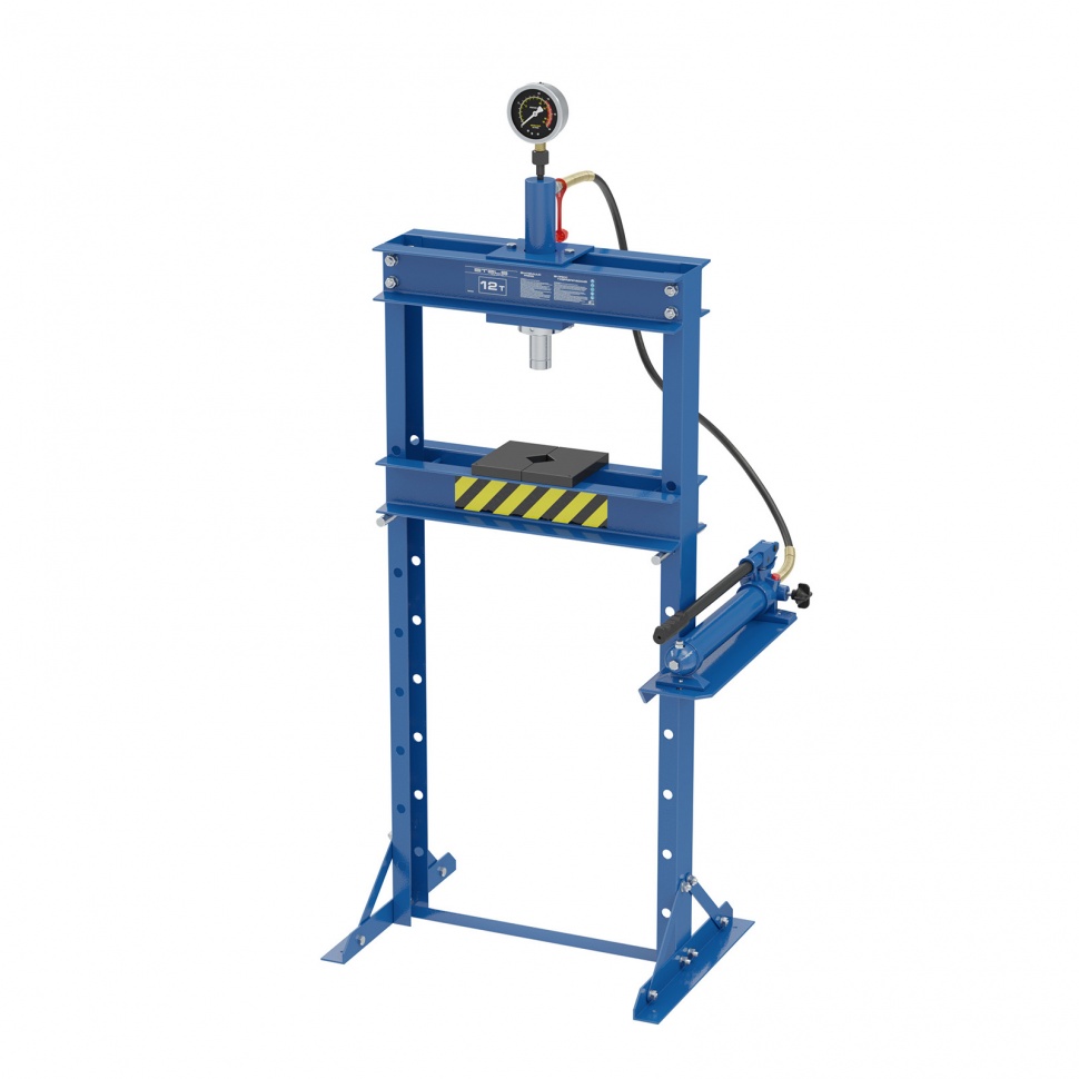 Фото Пресс гидравлический с манометром, 12 т (комплект из 2 частей) Stels