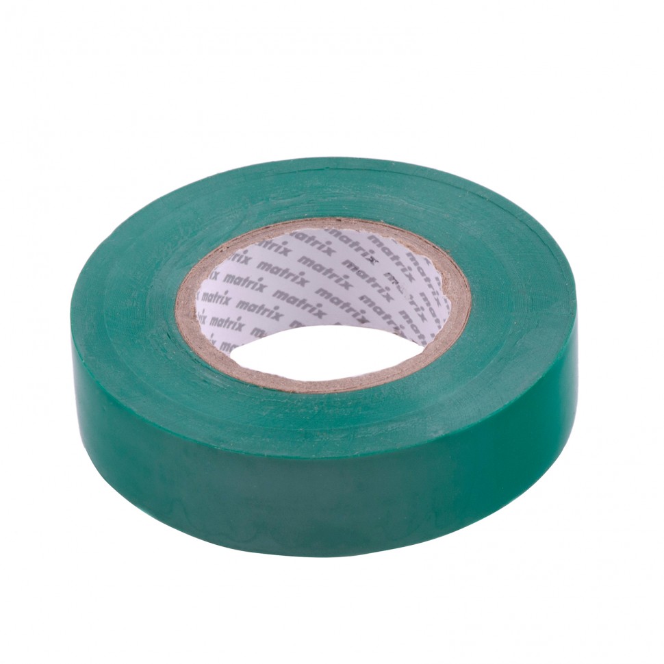 Фото Изолента ПВХ, 19 мм х 20 м, зеленая, 150 мкм Matrix