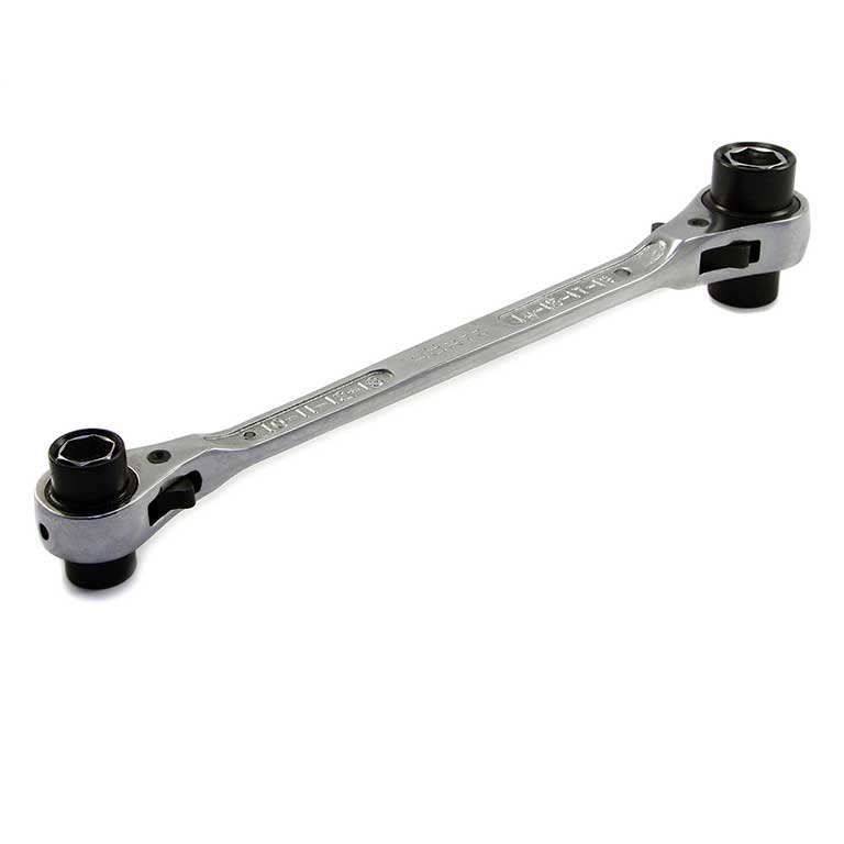 Фото Ключи 8 в 1 комб. трещоточный реверсивный 8-21 хром