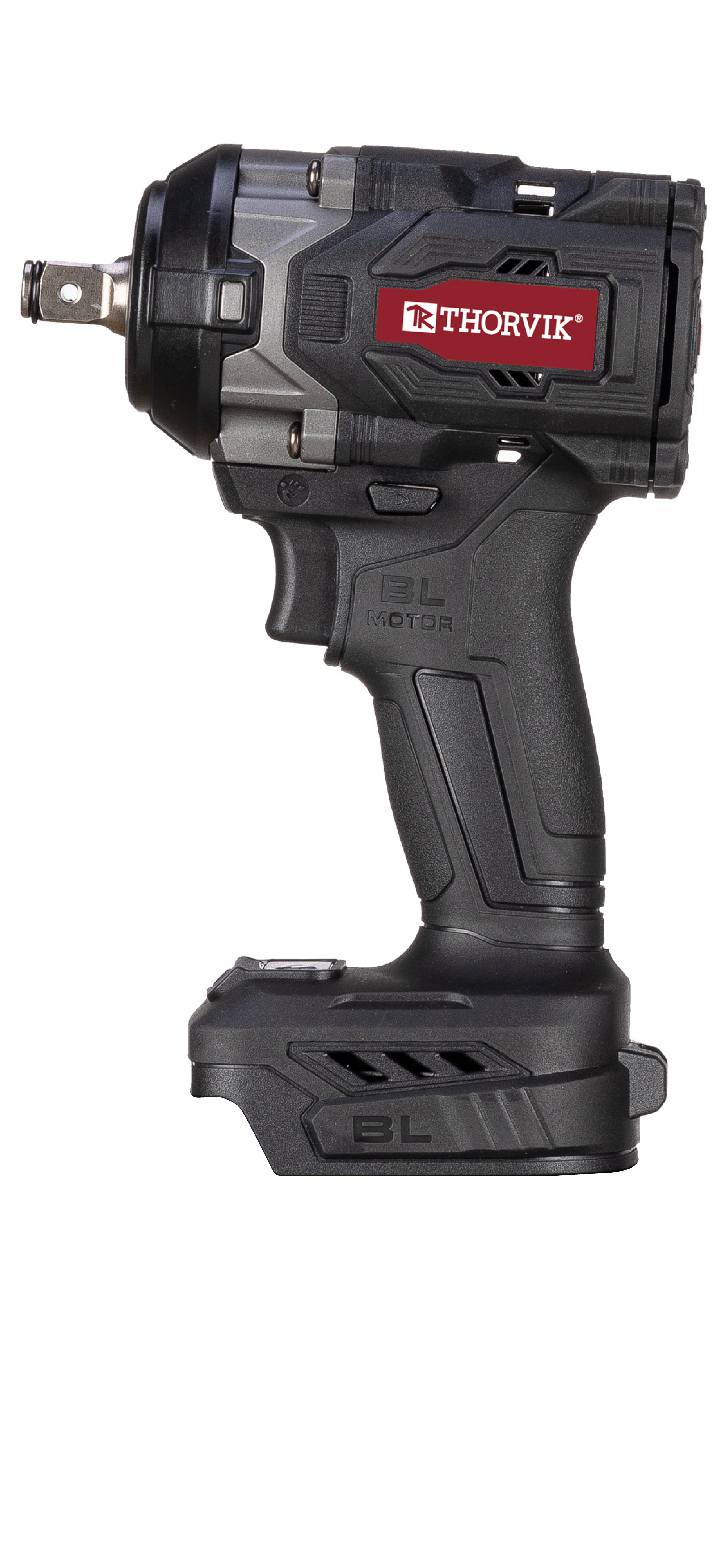 Фото Гайковерт ударный аккумуляторный бесщёточный 1/2"DR, 21В, 890 Нм, (без АКБ и З/У), THORVIK