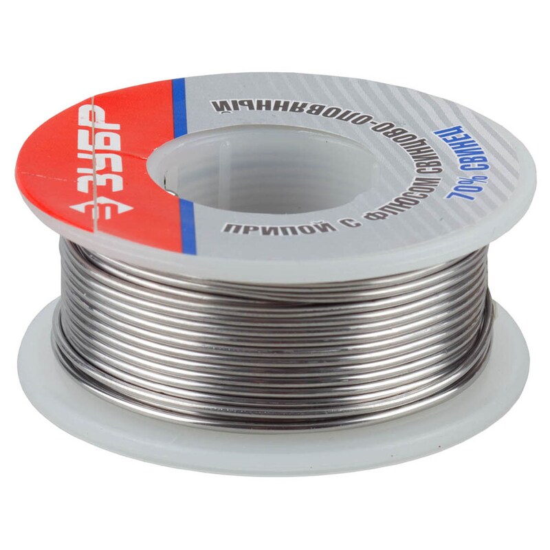 Припой оловянно-свинцовый, 30% Sn / 70% Pb, серия МАСТЕР Зубр 55422100